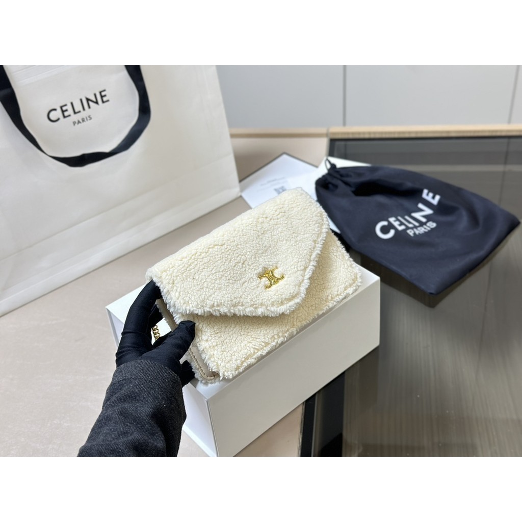 Celine Triomphe Classic Vintage Chic Choulding Bag