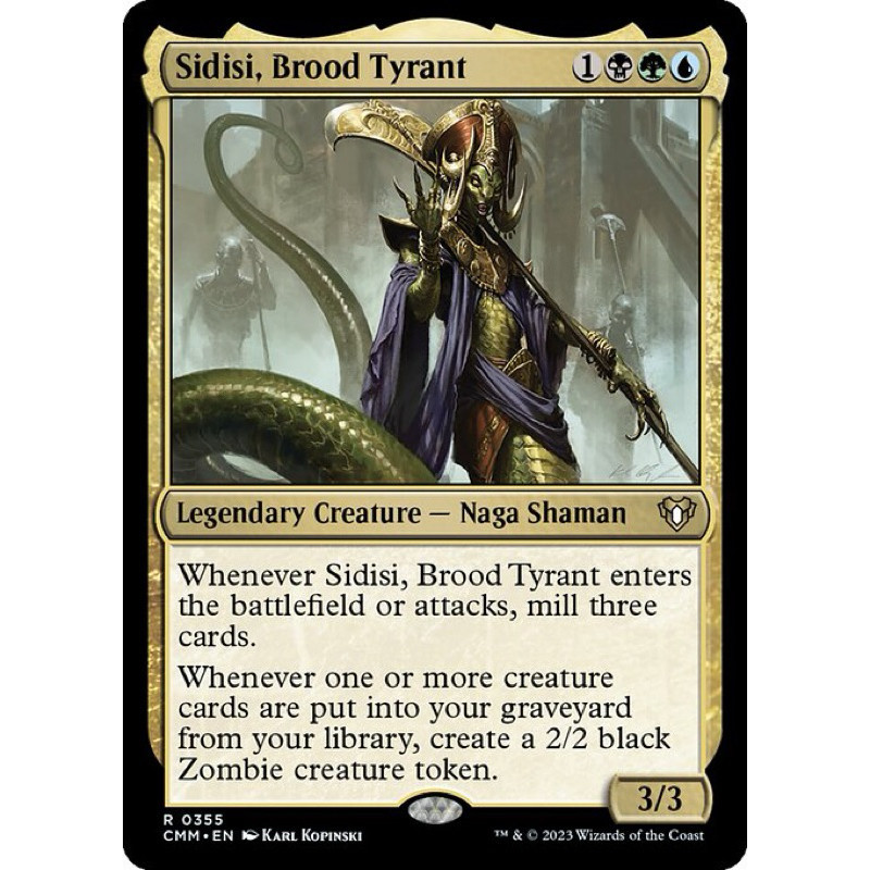 [ Commander Masters] - [CMM] [Sidisi, Brood Tyrant] - (R) - [2023]