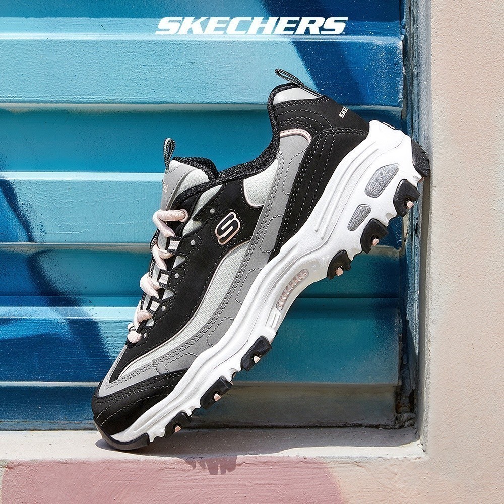 Skechers สเก็ตเชอร์ส รองเท้า ผู้หญิง Sport D'Lites 1.0 Shoes - 13143-BKGY