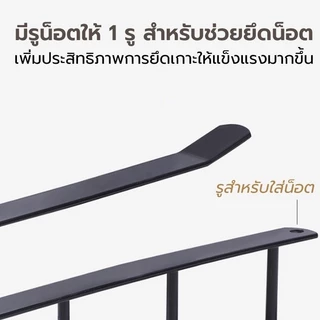 MAYA Coffee ตะขอแขวนของ แขวนของ 6 อัน ไม่ต้องเจาะผนัง ใช้งานง่าย เพียงแขวนเสียบกับฐานชั้นของตู้ครัว