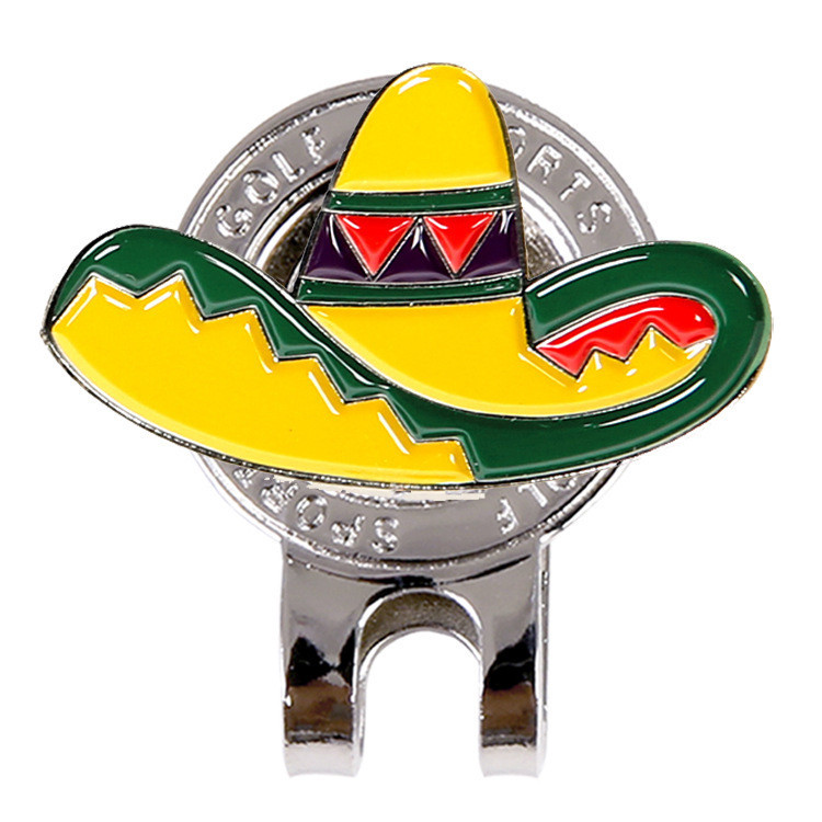 Golf cap clipgolf ball marker hat cliMetal Magnet Clamp Golf Cap