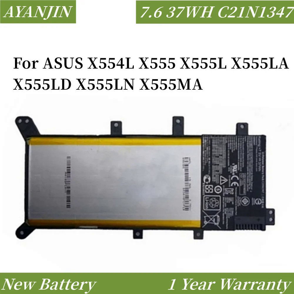 7.6V C21N1347 X555LN แบตเตอรี่แล็ปท็อปใหม่สำหรับ ASUS X554L X555 X555L C21N1347 X555MA 2ICP4/63/134