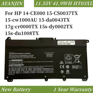 แบตเตอรี่ HT03XL 11.55V สำหรับ Pavilion HP 14-CE0025TU 14-CE0034TX 15-CS0037T 250 255 L11421-421 HSTNN-LB8M/DB8R
