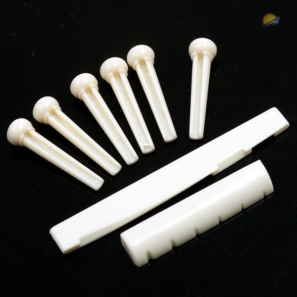 A Set of Folk Guitar Bridge Pins Saddle Nut
