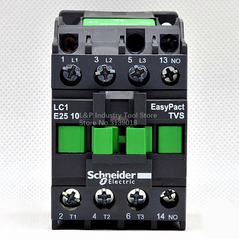 ใหม่ Original Schneider Circuit AC220V 50HZ 1NO 25A LC1-E EasyPact ทีวี Series D3N คอนแทคอัปเดตเป็น 