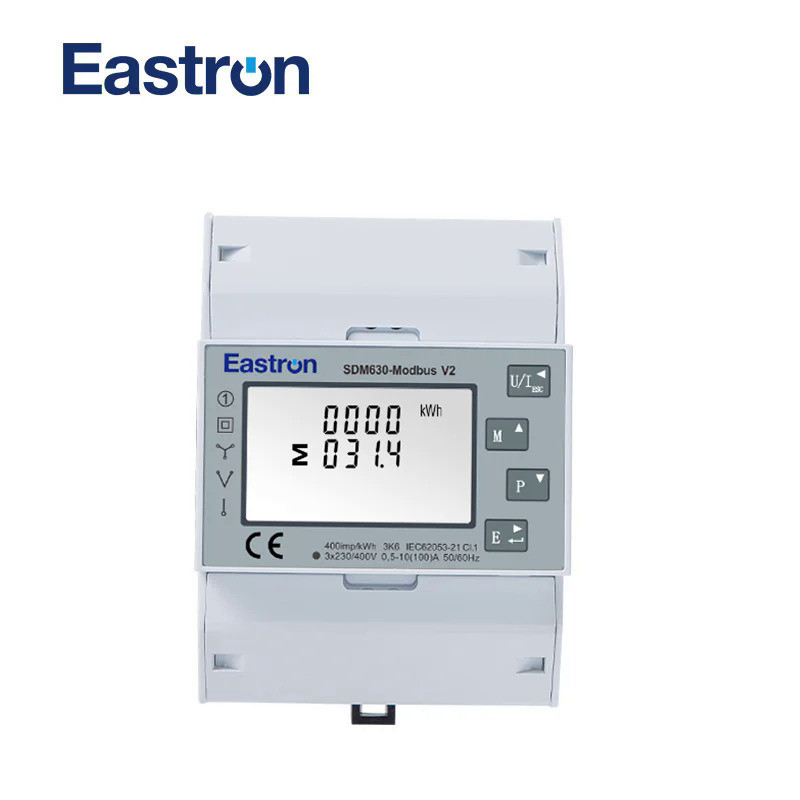 V2แบบ SDM630Modbus,เครื่องวิเคราะห์พลังงานแบบมัลติฟังก์ชั่น,3p3w 3p4w 1p2w,ระบบพลังงานแสงอาทิตย์แบบพ