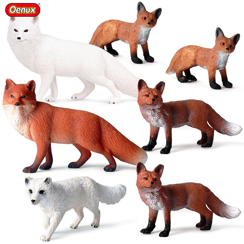 Christmas Decoration Simulation Science and Education Solid Fox Model Big White Fox Arctic Fox Red F