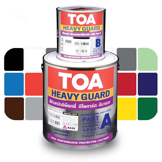 TOA สีอีโพการ์ดอีนาเมล RAL7040/Window Grey