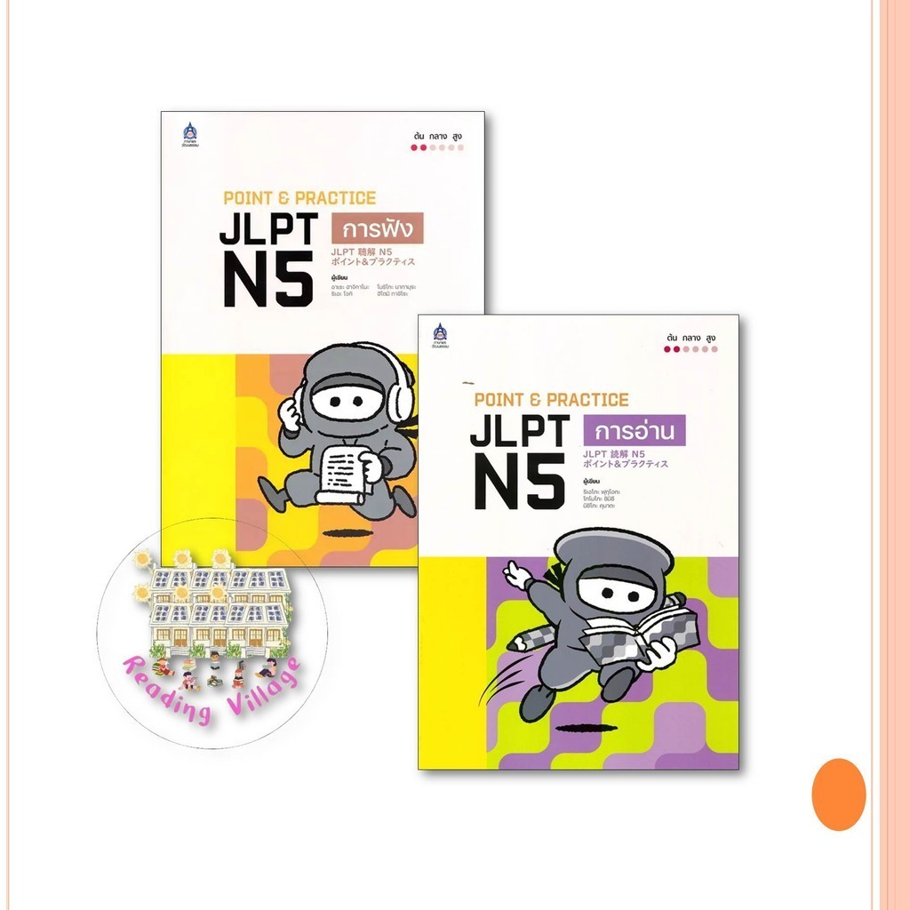 หนังสือ POINT & PRACTICE JLPT N5 การฟัง,การอ่าน ฉ.Audio สนพ.ภาษาและวัฒนธรรม สสท. มือหนึ่งพร้อมส่ง