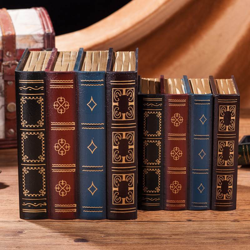 European-Style Retro Fake Book Props Emulational Book Storage Box Decoration Decoration Office Book 