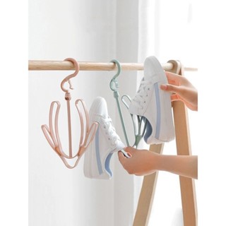 [ที่ตากรองเท้า]ไม้แขวนรองเท้า  ที่แขวนที่ตาก รองเท้าแบบพลาสต…