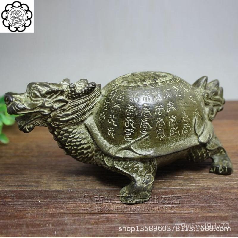 อุปกรณ์เบ็ดเตล็ดสีบรอนซ์เต่า เครื่องประดับงานฝีมือสำริด ของจิปาถะ 8444