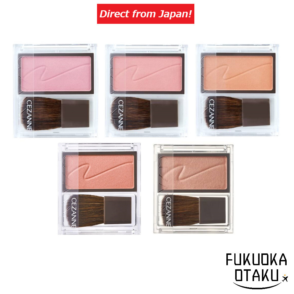 Cezanne Cheek Blush  01 Foggy Rose/02 Cinnamon Brown/03 Milk mauve/04 Pure pink/05 maple apricot 【Di