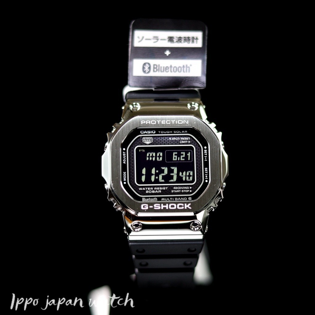 JDM WATCH ★ Casio G-Shock GMW-B5000-1JF นาฬิกาข้อมือสแตนเลส Eco-Drive Quartz 《Y》