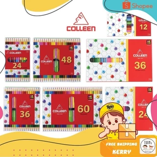 สีไม้คอลลีน (Colleen) สีไม้ สีไม้colleen ดินสอสี ดินสอสีไม้ 12/24/36/48/60สี ของแท้ 100%
