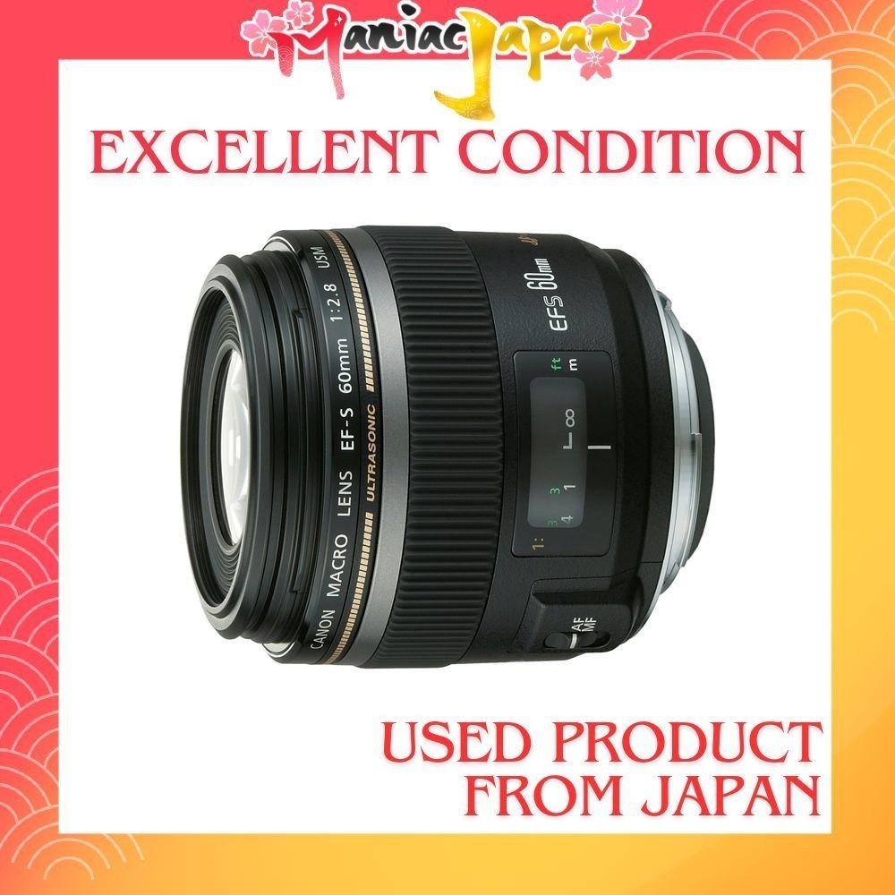 [ กล้องมือสองจากญี่ปุ่น ] เลนส์ Canon Prime Macro EF-S60mm F2.8 Macro สำหรับ USM APS-C