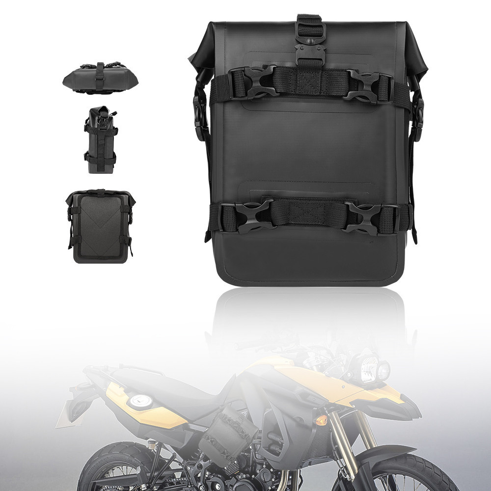 Crash Bar Dry Bags Waterproof Motorcycle Bag for Crash Bar Motorbike Bumper Bag for Tail Side Seat M