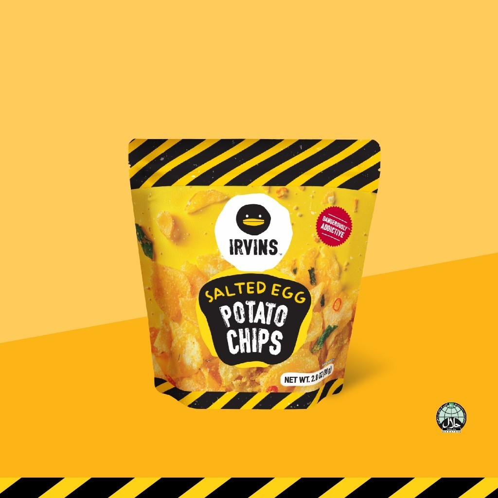 Irvins มันฝรั่งทอดกรอบเคลือบไข่เค็ม (Salted Egg Potato Chips) ขนาด 80 g by Cute Products Plus