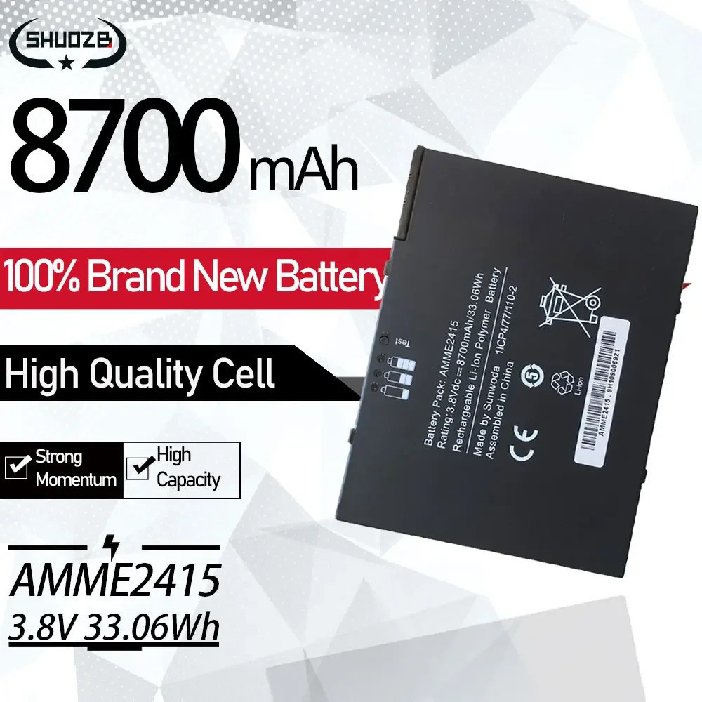 New AMME2415 Laptop Battery For Fujitsu Zebra ET50 ET55 Series Tablet Computer Battery 1ICP4/77/110-