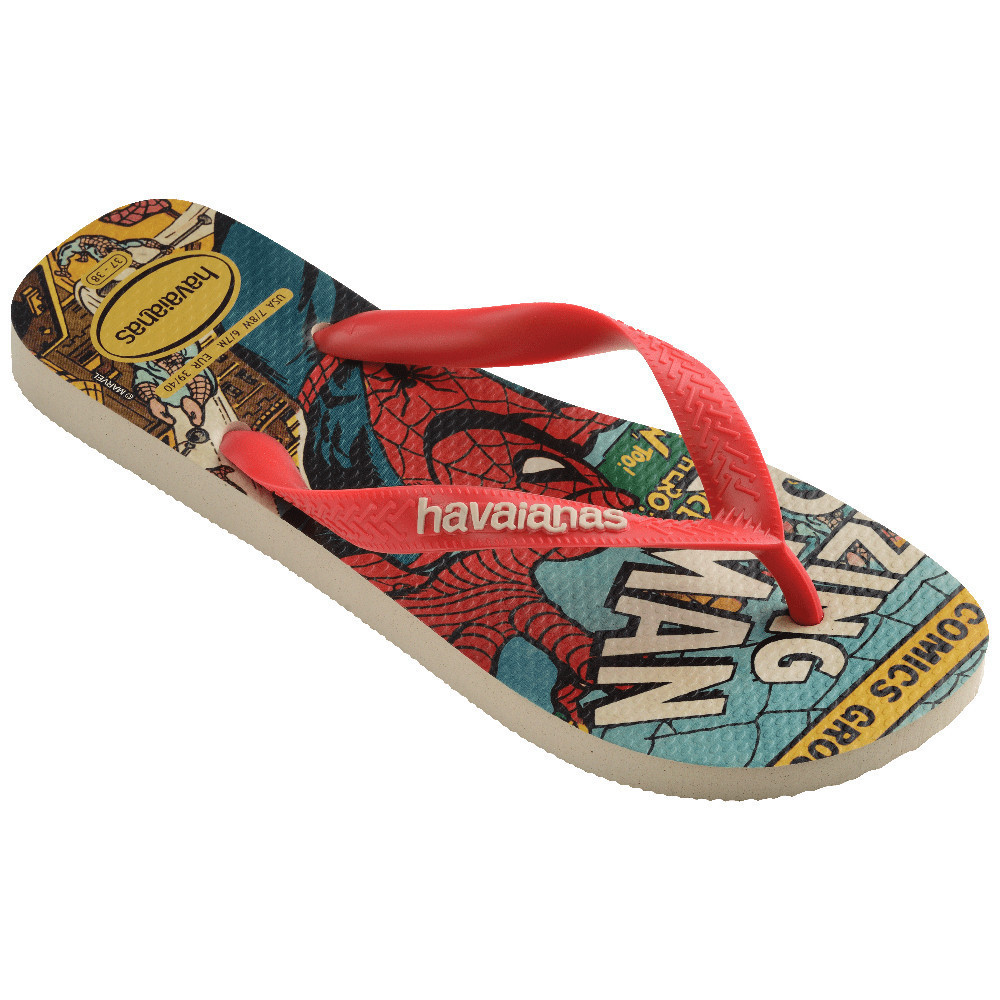 HAVAIANAS รองเท้าแตะผู้ชาย Top Marvel Classics Flip Flops RED 41470128746M_H3REXX