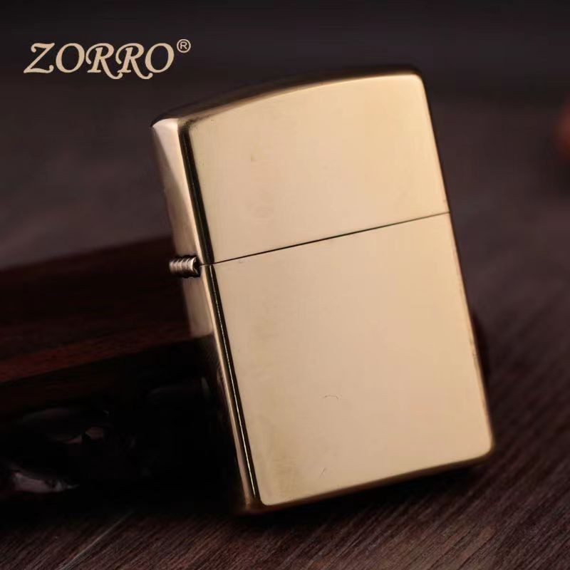 ZORROไฟแช็ค Zorro902แผ่นไฟทองแดงเดิมแกนเหล็กแกนทองแดงล้อเจียรเก่ากันลมไฟแช็กขายส่ง GIMS