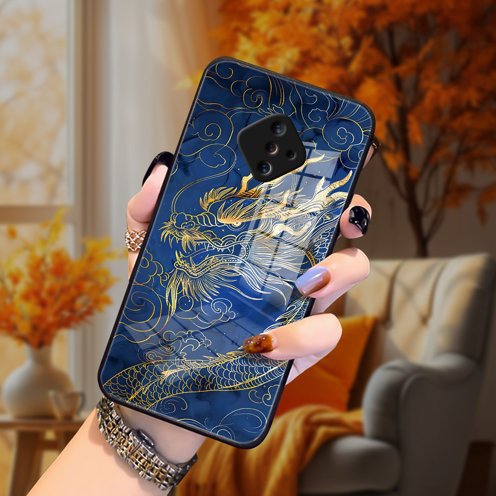 มังกร เคส กระจก vivo Y9S Y95 Y93 Y91i Y76 Y75 Y73 Y72 Y53S Y51 Y50 Y33S/T Y31 Y30 Y21A/S/T/E h3f1086