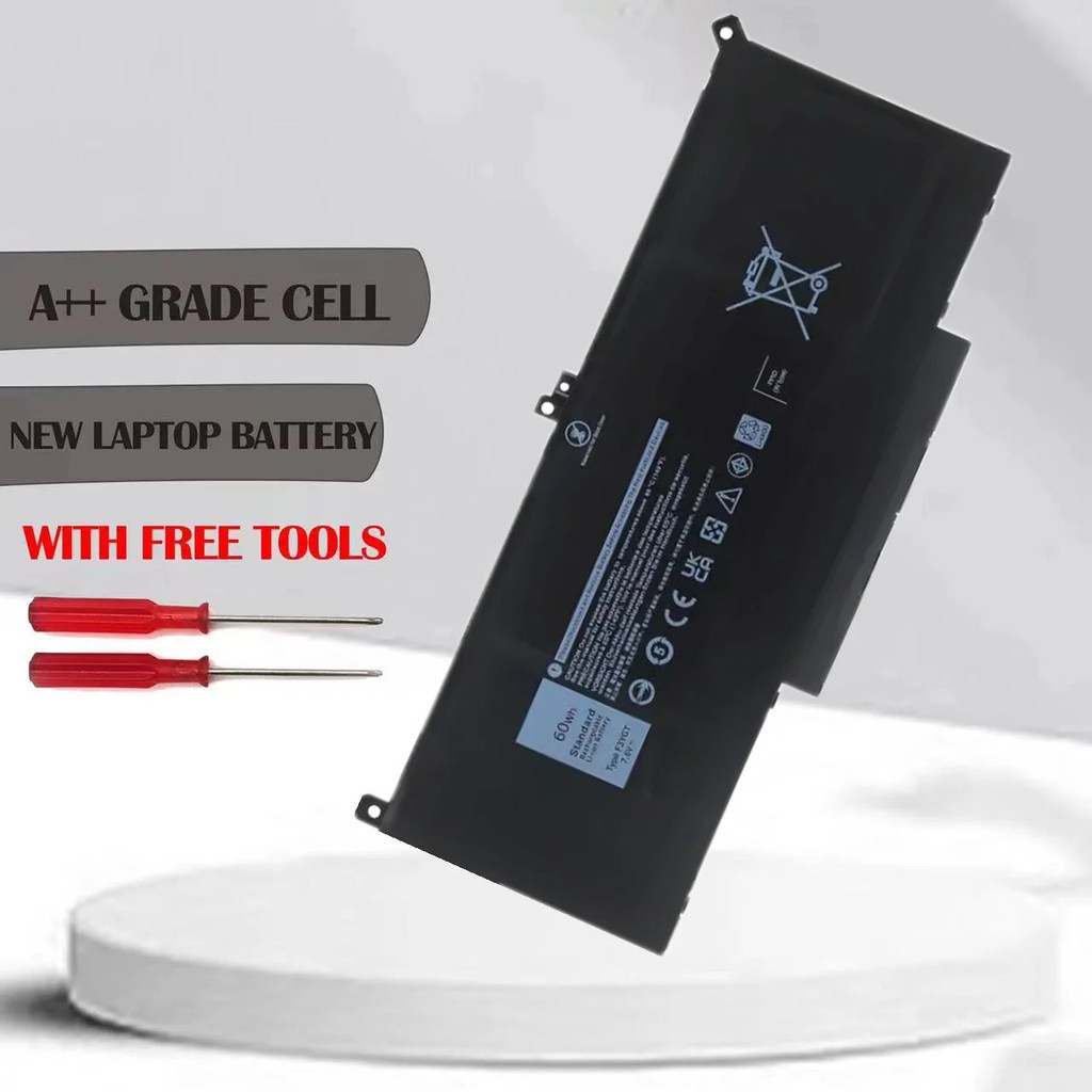 F3YGT 7.6V 60WH แบตเตอรี่แล็ปท็อปสำหรับ Dell Latitude 12 13 14 7280 7290 7380 7390 7480 7490 E7280 E