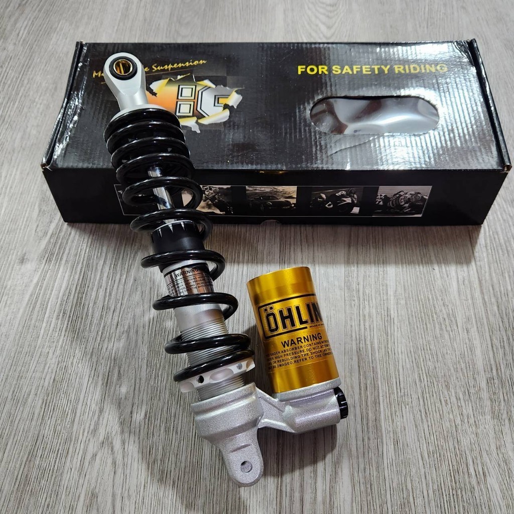 โช้คหลัง โอนิน หัวกลับ สีดำกระปุกทอง GIORNO / LEAD / FINO / MIO / CLICK งาน100A