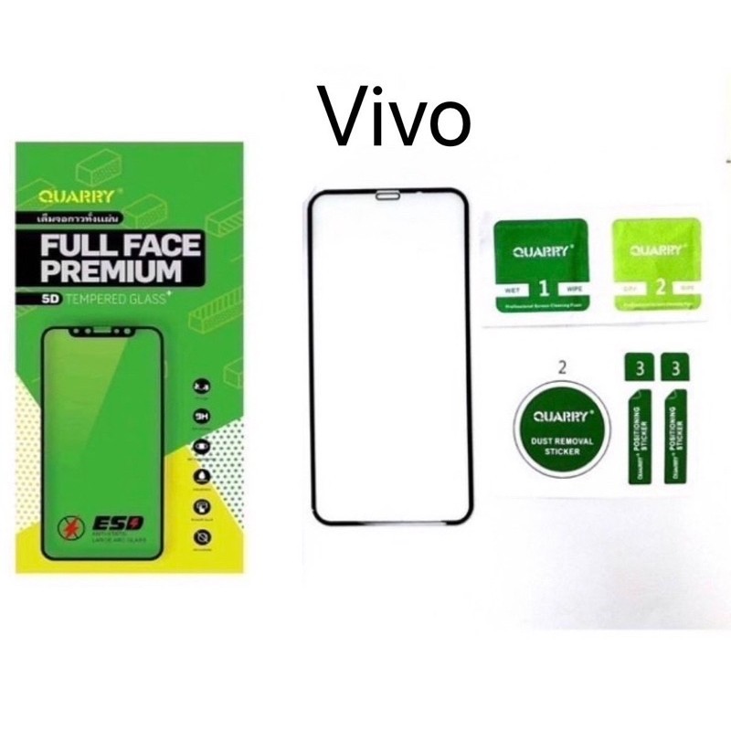 🇹🇭[ส่งจากไทย ]ฟิล์มกระจกเต็มจอ กาวเต็มขอบดำ  For Vivo Y30/Y50/ V9/ 5/ V5Pkus/ V7/ V7Plus/ Y55/ Y53/ 