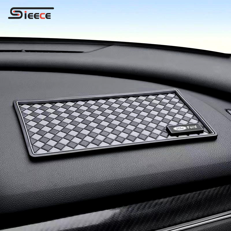 Sieece แผ่นกันลื่นในรถยนต์ แท่นวางโทรศัพท์ในรถยนต์ สำหรับ Ford Ranger Fiesta Everest Focus Ecosport