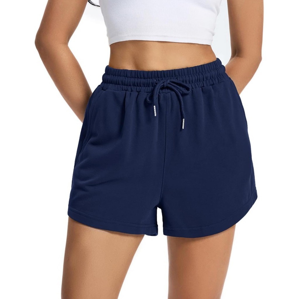 FashionWomen's Sweat Shorts Comfy Lounge Running Shorts Gym Summer Casual High Waisted Athletic Shor