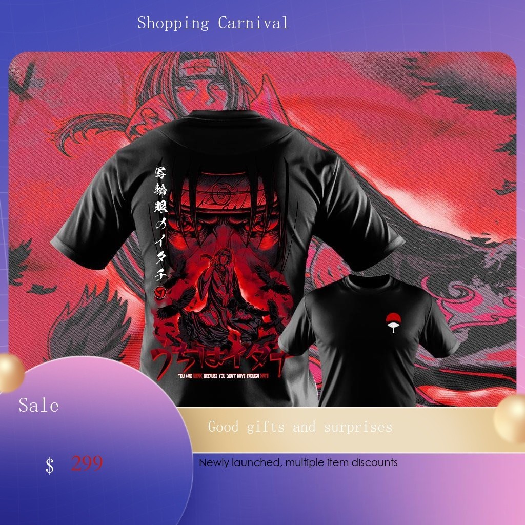 【COD】New Bu uchiha Itachi akatsuki sharingan anime naruto T-Shirt Unisex Tee