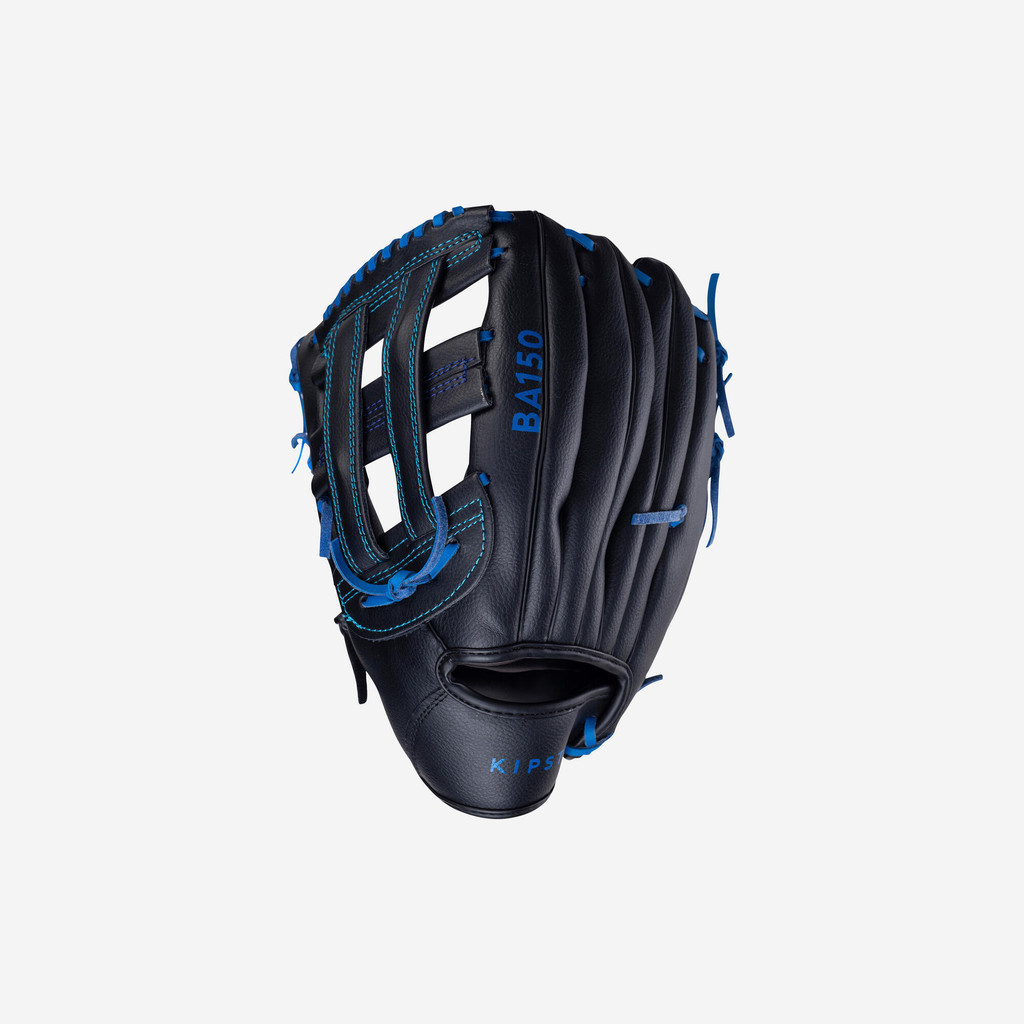 KIPSTA - ถุงมือเบสบอลข้างขวารุ่น BA150 (สีน้ำเงิน) - Baseball glove left-hand throw Adult - BA150 blue