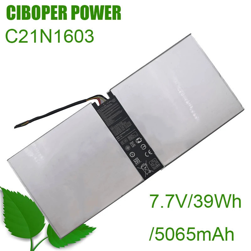 CP Original แบตเตอรี่แล็ปท็อป C21N1603 7.7V/39Wh/ 5065MAh สำหรับ Transformer 3 Pro T303UA T303UA-005