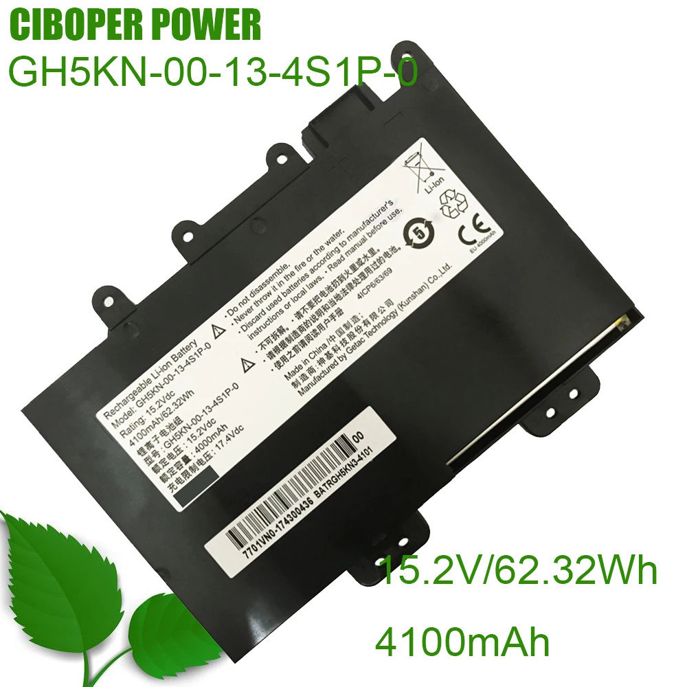CIBOPER POWER แบตเตอรี่เดิม GH5KN-00-13-4S1P-0 15.2V/62 .32wh/ 4100MAh สำหรับ MECHREVO Deep Sea Ghos