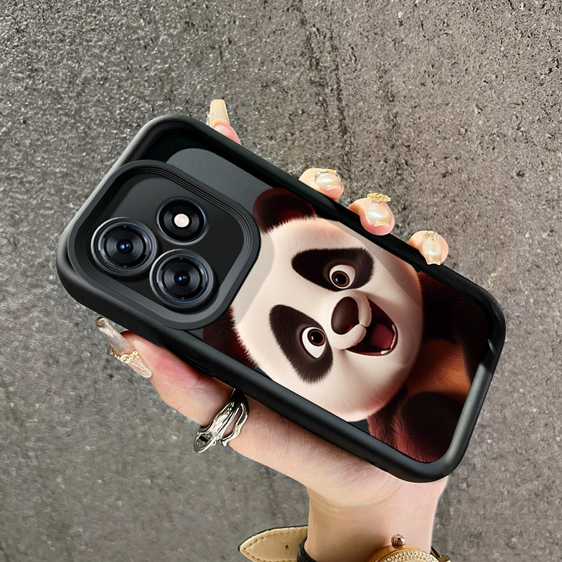 เคสสำหรับ Tecno Spark 10 Spark 10C Spark 10 Pro เคสครอบป้องกันหมีแพนด้าน่ารัก
