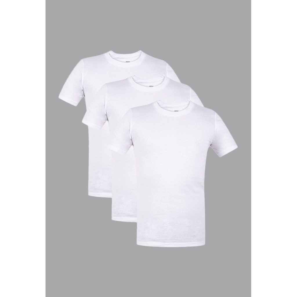 【COD】Puritan Men's R-Neck T-shirt 100% Pure Cotton Style 610 Pack of 3