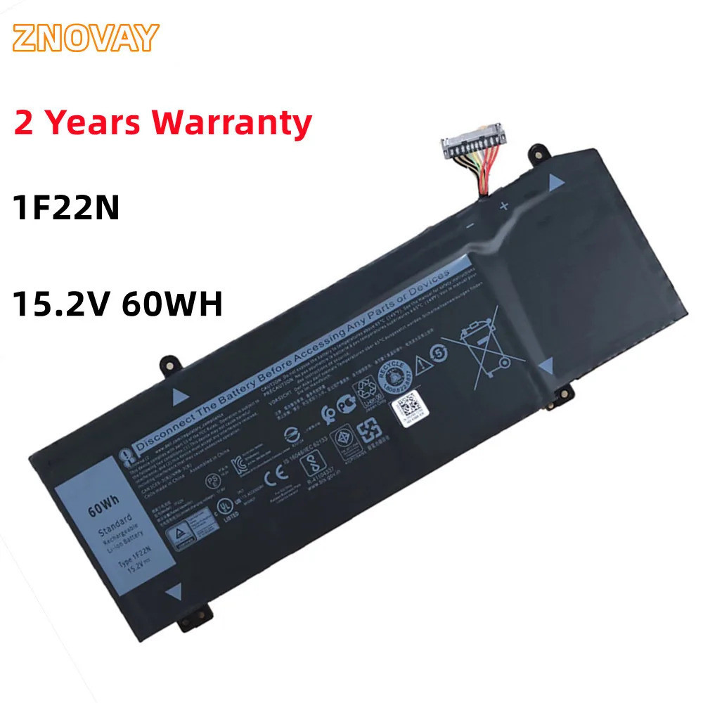 ZNOVAY ใหม่06YV0V 0JJPFK แบตเตอรี่สำหรับ Dell Alienware M15 ALW15M,M17,1F22N 15 5590,G7 7590 P82F,77