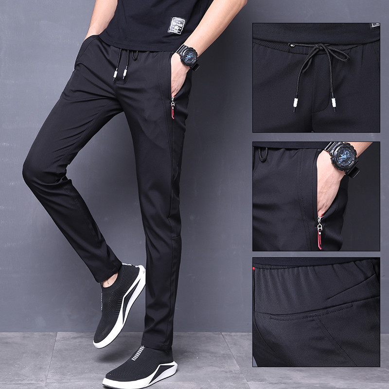 【COD】Men Plain Pants slacks pants for men stretchable Comfortable Korean Fashion Trend Slim Pants Fo