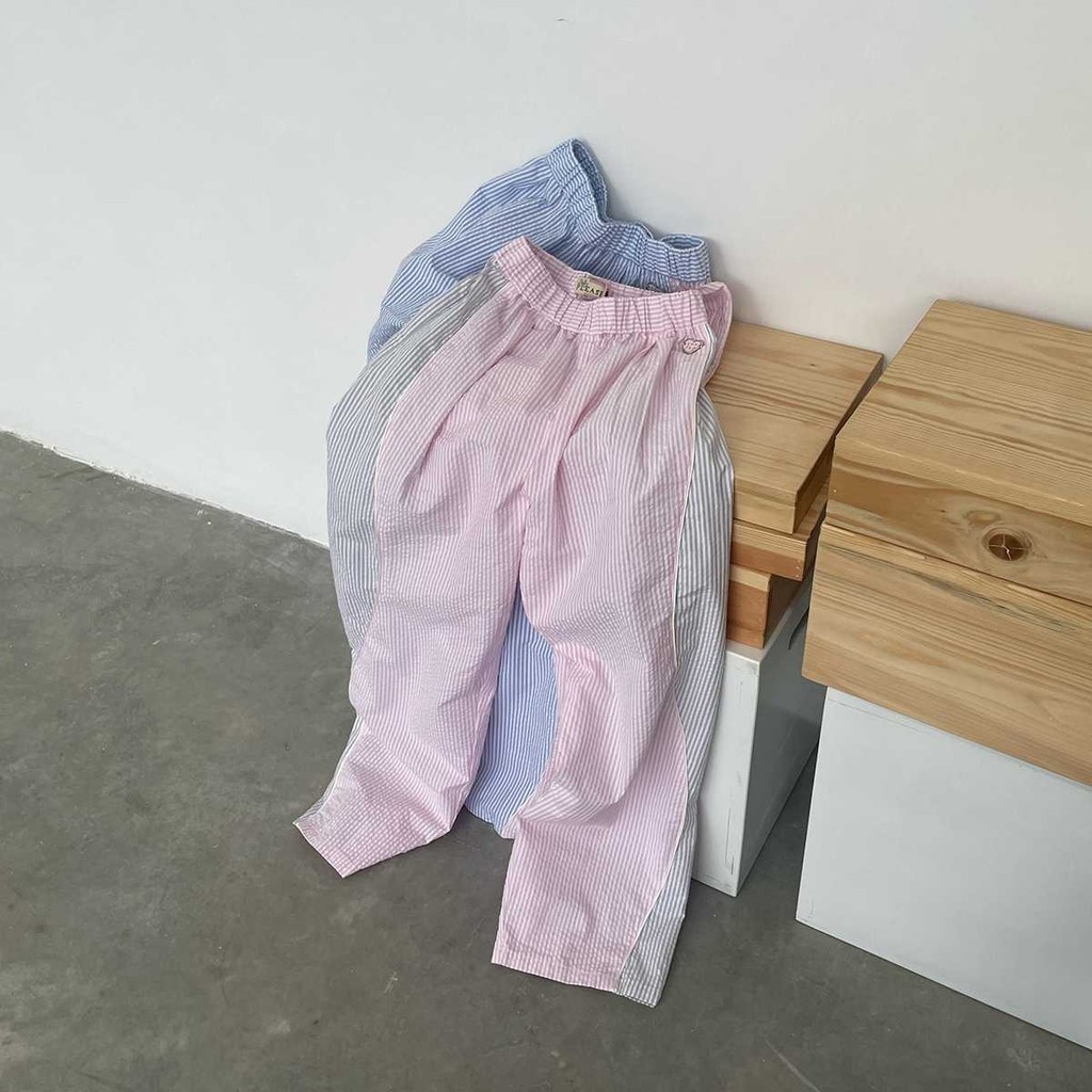 JELLYPLEASE -RUKA - twotone wavy pants