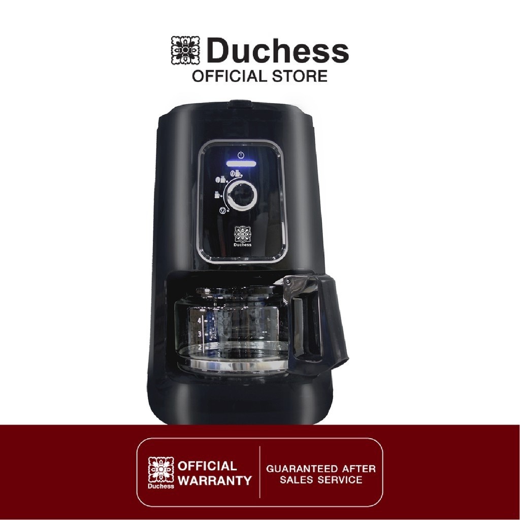 Duchess CM2500 เครื่องชงกาแฟพร้อมเครื่องบด ดำ 600ml