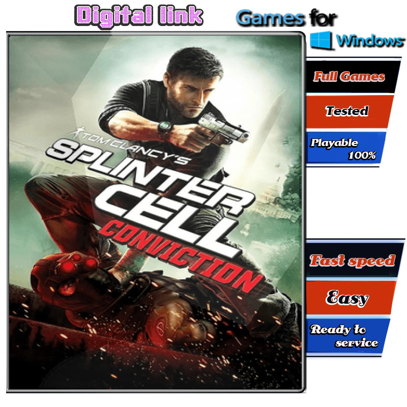 Tom Clancy’s Splinter Cell Conviction Complete Edition เกม PC Game คอมพิวเตอร์ USB เสียบเล่นได้เลย