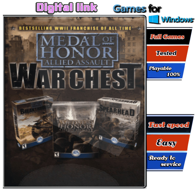 Medal of Honor Allied Assault War Chest เกม PC Game คอมพิวเตอร์ USB เสียบเล่นได้เลย