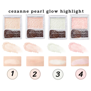 CEZANNE Pearl Glow Highlight บลัชออนเนื้อแวววาว ปัดแก้มไฮไลท์