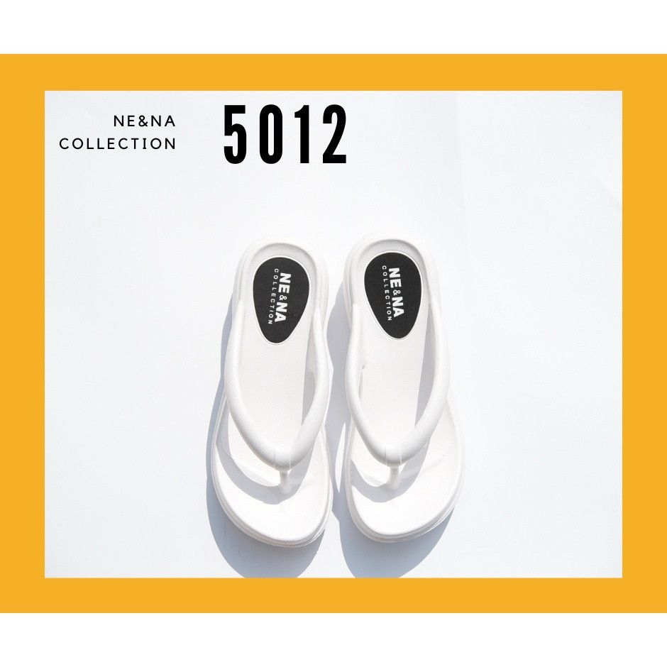 รองเท้าเเฟชั่นผู้หญิงเเบบเเตะสวมส้นเตี้ย No. 5012  NE&NA Collection Shoes