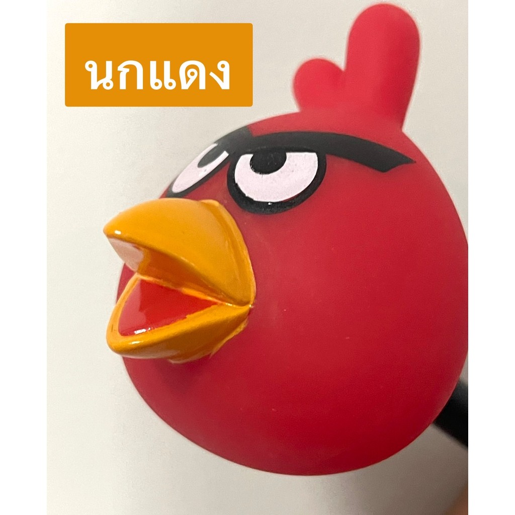 ตุ๊กตาเสียบเสาอากาศรถยนต์ #นกแดง สูง 7cm.