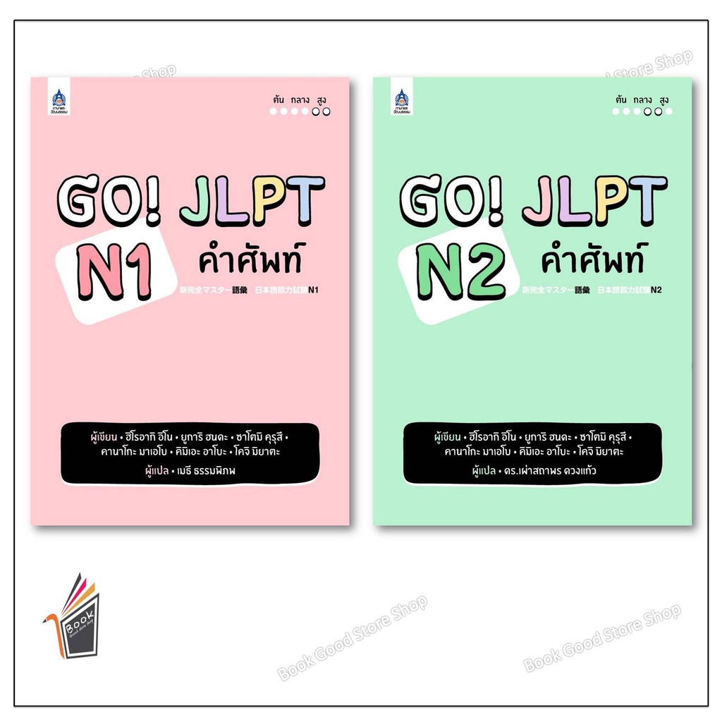 หนังสือ GO! JLPT N1 คำศัพท์ /GO! JLPT N2 คำศัพท์   #บจ.ดวงกมลสมัย