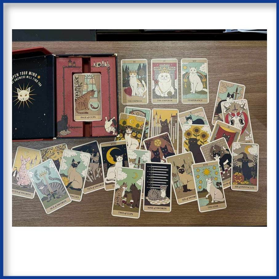 หนังสือ ไพ่ทาโรต์ เหมียวครองโลก ผู้เขียน: แคเทอรีน เดวิดสัน  สำนักพิมพ์: วารา