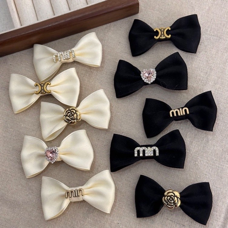 peachypickBow Mori Style Hair Clip กิ๊บติดผมสามมิติเกาหลีหญิง