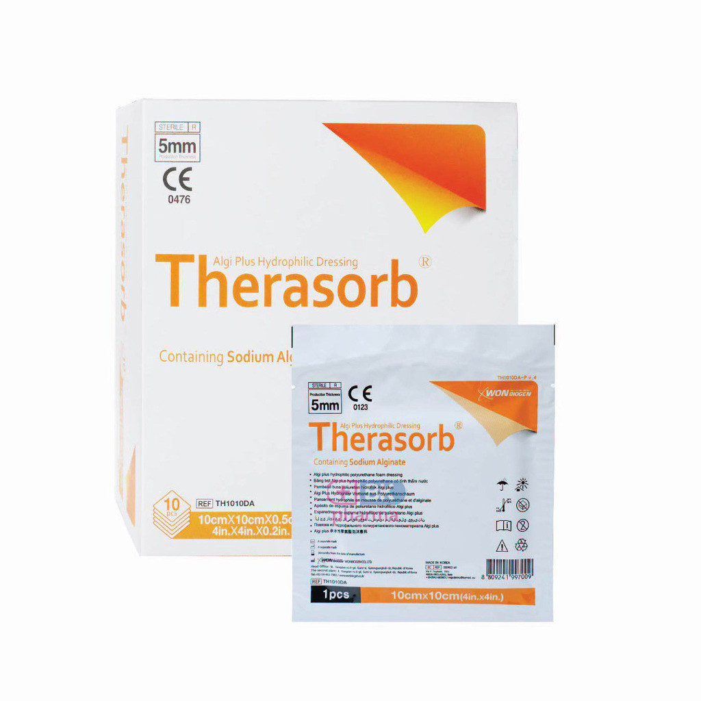 Therasorb แผ่นปิดแผลกดทับ หนังเทียมปิดแผล แผลกดทับ แผ่นซึมซับของเหลวจากแผล ป้องกันน้ำ เชื้อโรคเข้าแผล 1 แผ่น